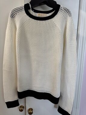 Michael Michael Kors Knit Sweater with Black Trim